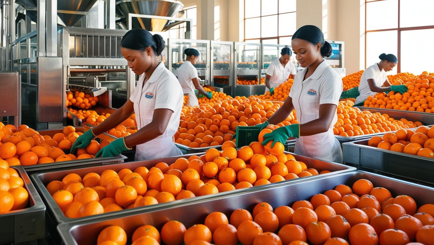 Citrus sorting and packaging in Queensland